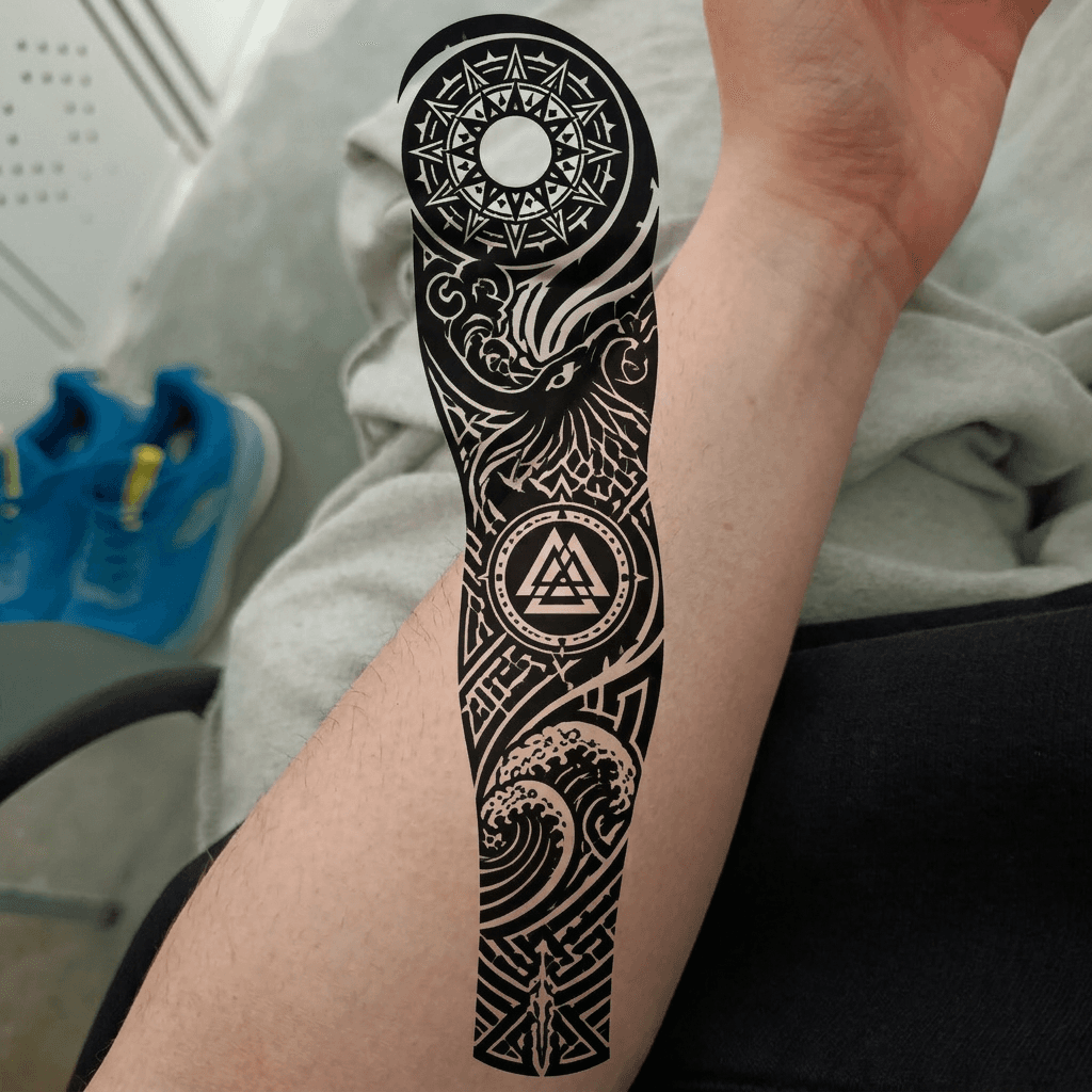 Тату эскиз: Tryon: forearm