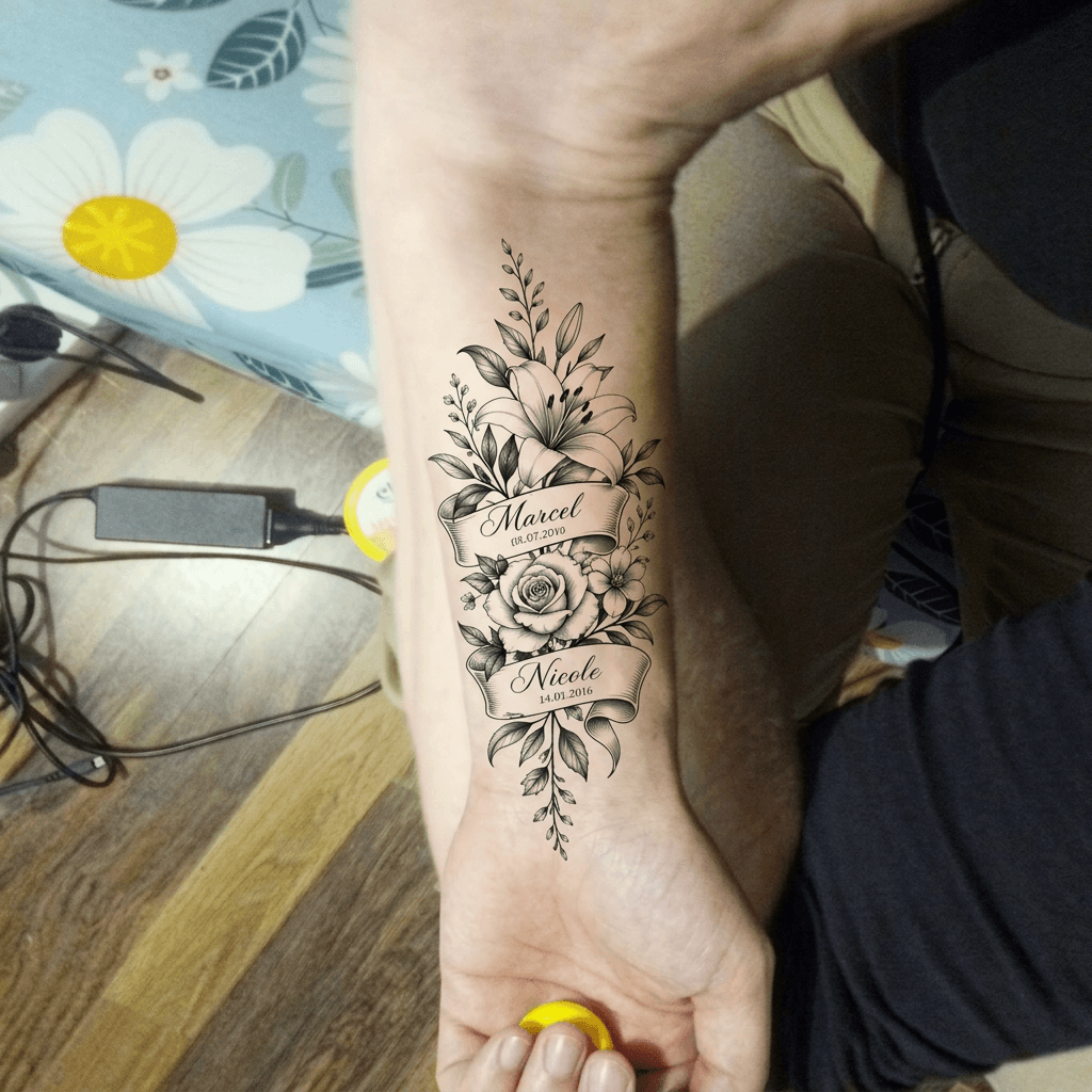Тату эскиз: Tryon: wrist