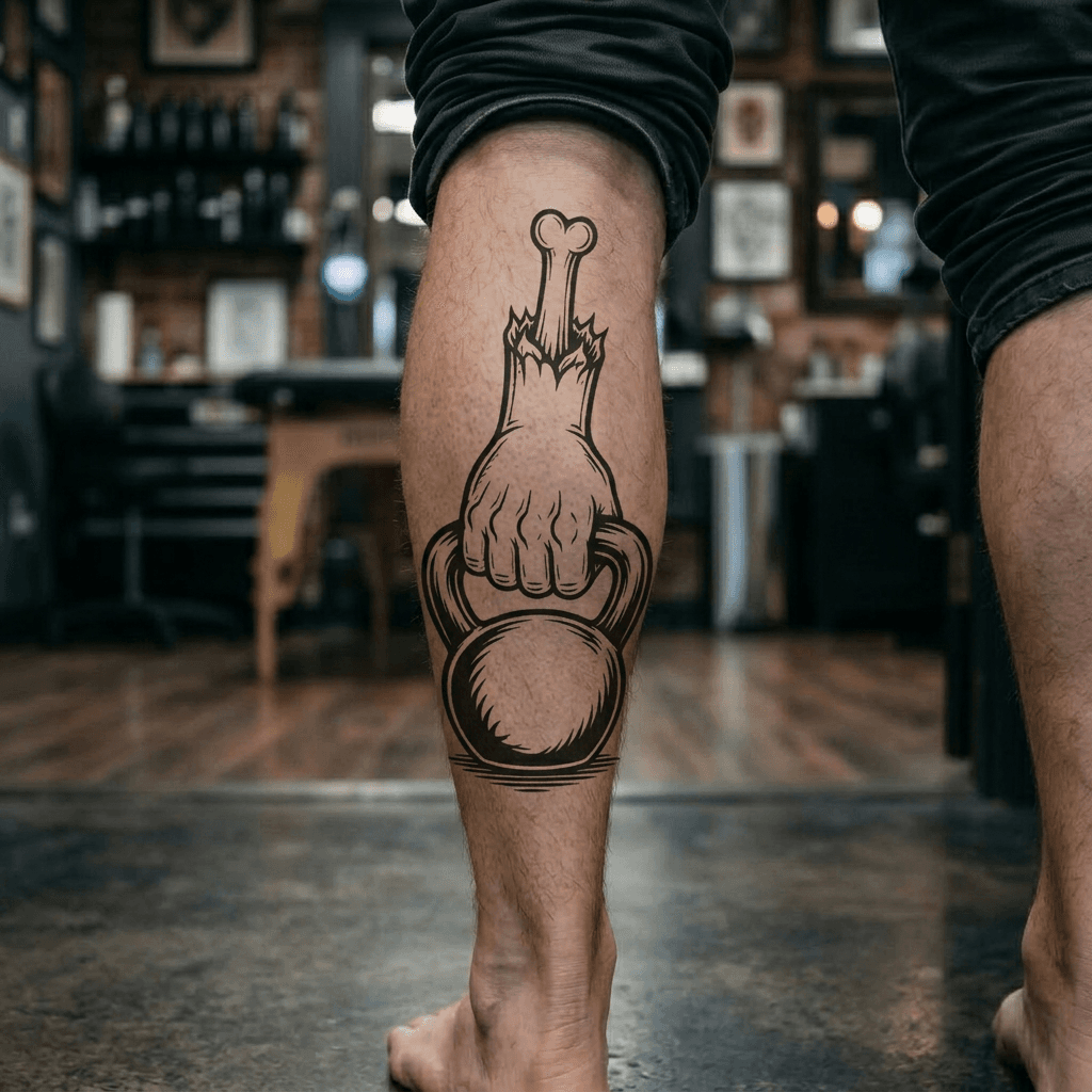 Тату эскиз: Tryon: shin