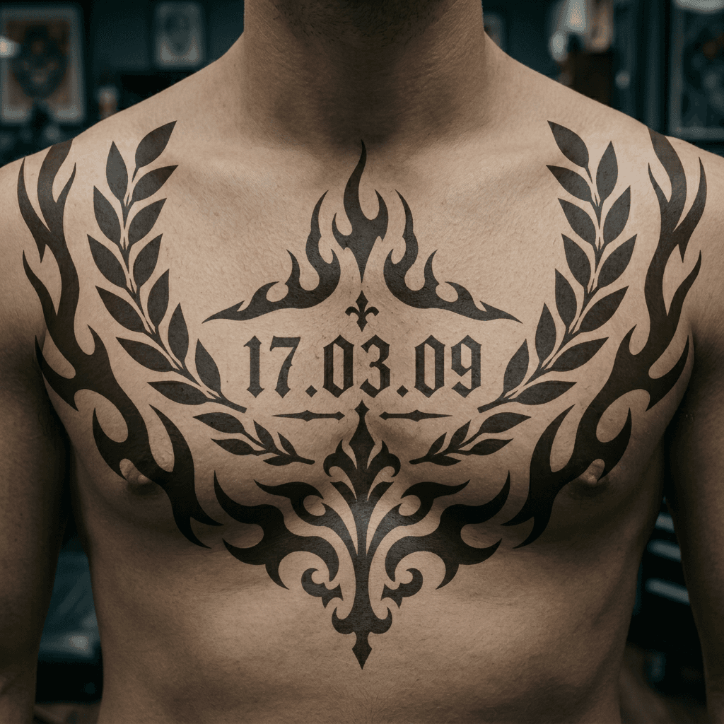 Тату эскиз: Tryon: chest