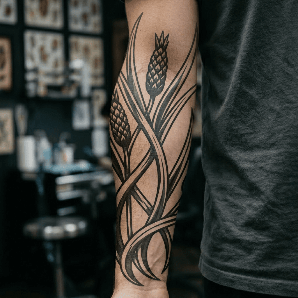 Тату эскиз: Tryon: forearm