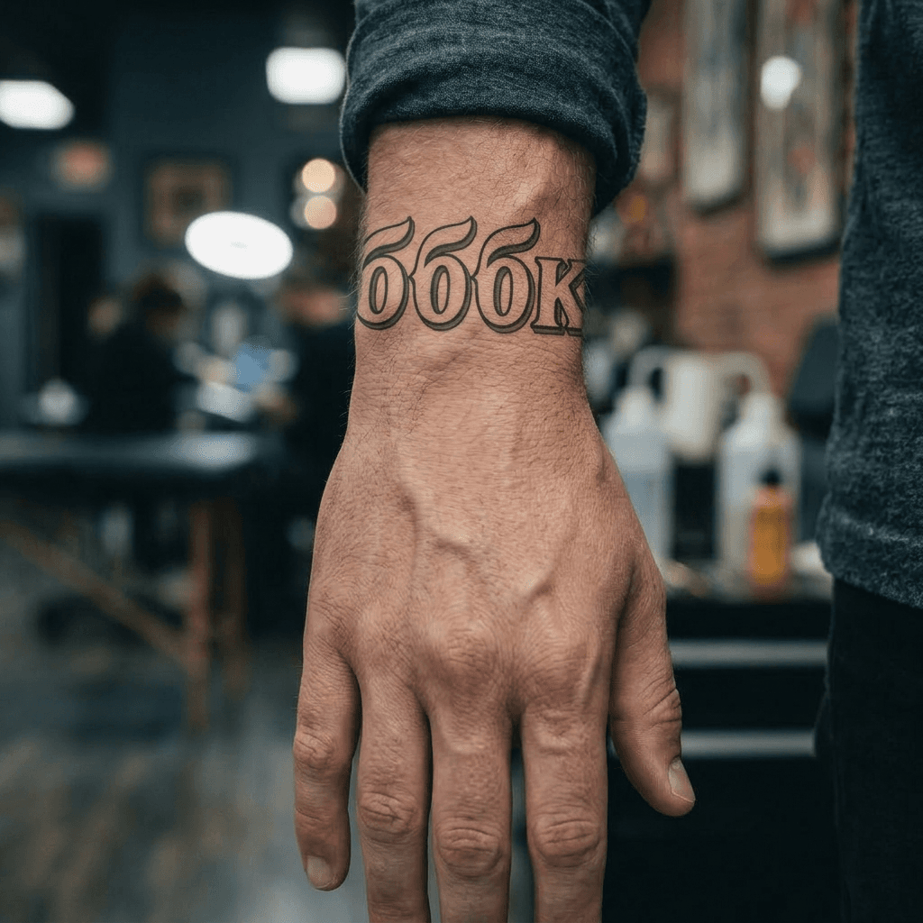 Тату эскиз: Tryon: wrist