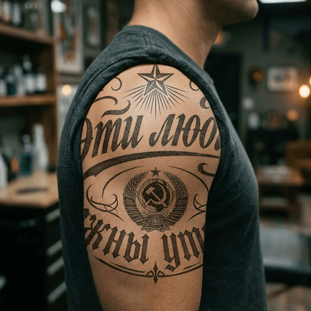 Тату эскиз: Tryon: shoulder