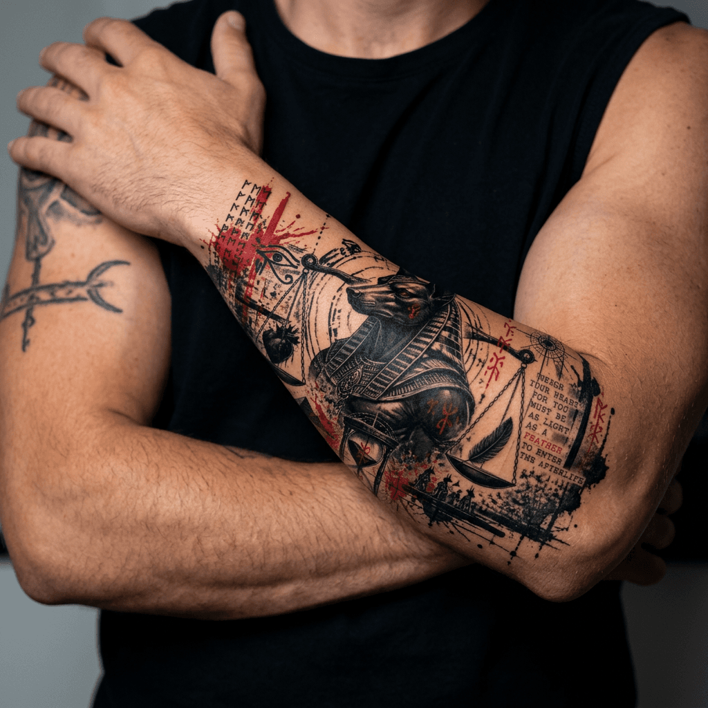 Тату эскиз: Tryon: forearm