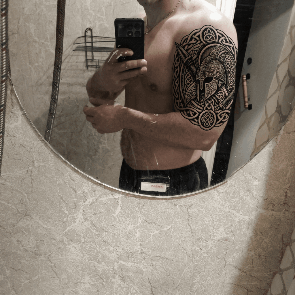 Тату эскиз: Tryon: shoulder