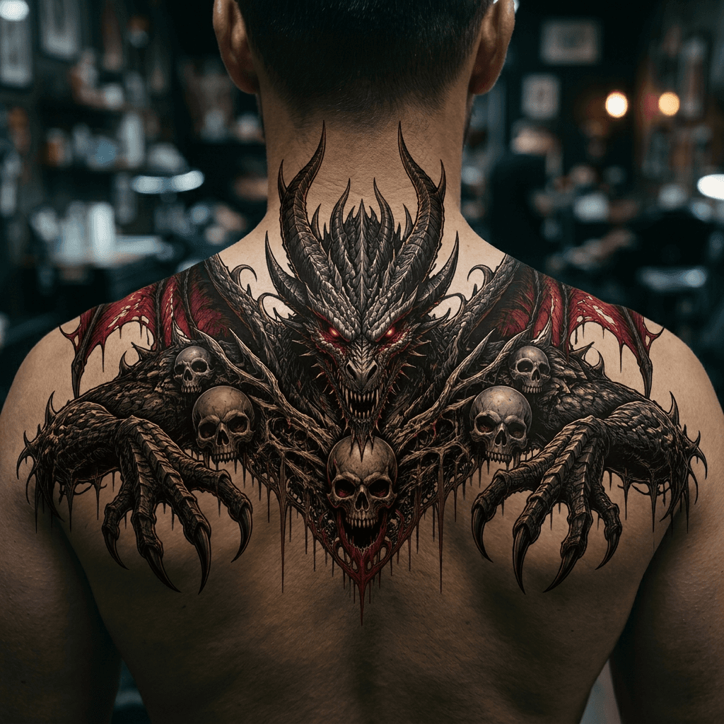 Тату эскиз: Tryon: back