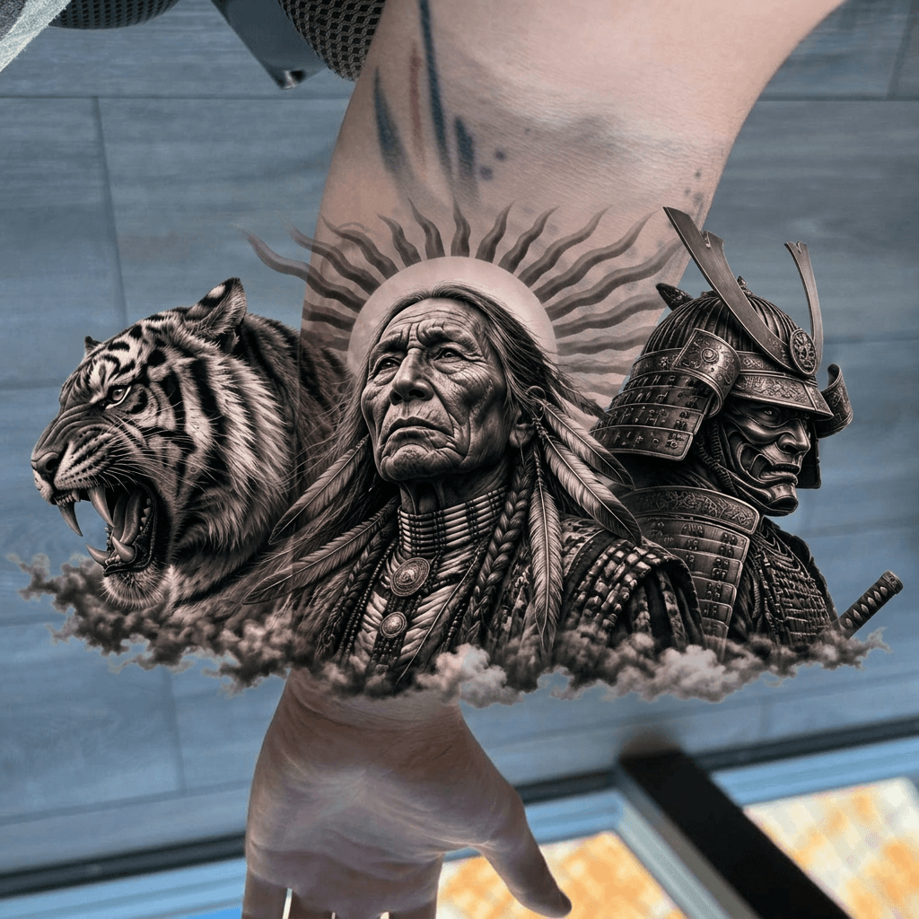 Тату эскиз: Tryon: forearm