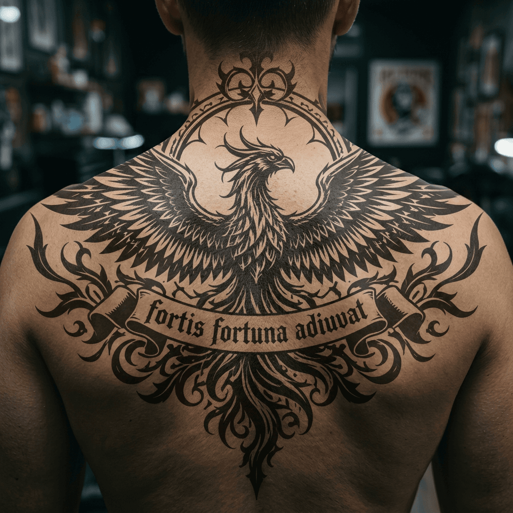 Тату эскиз: Tryon: back