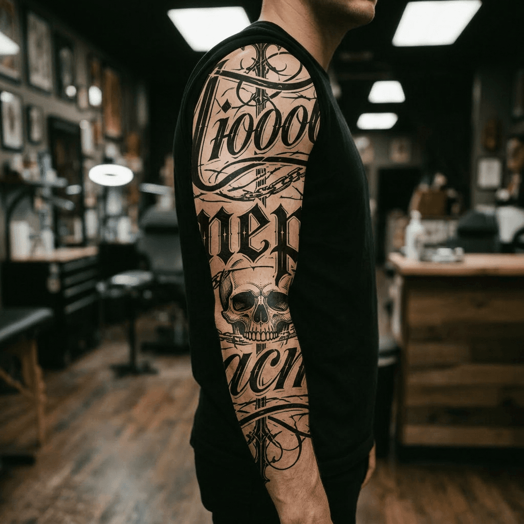 Тату эскиз: Tryon: sleeve