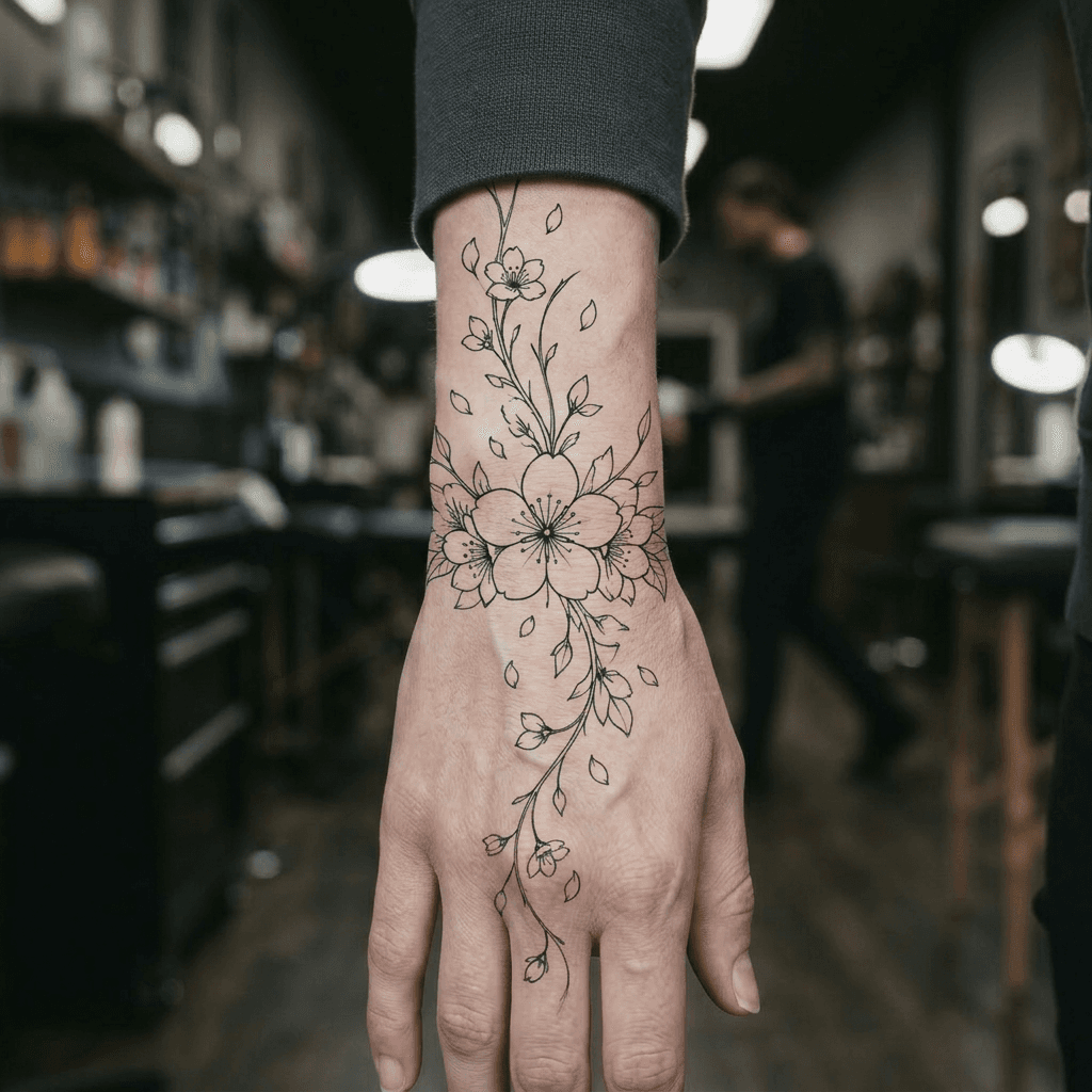Тату эскиз: Tryon: wrist