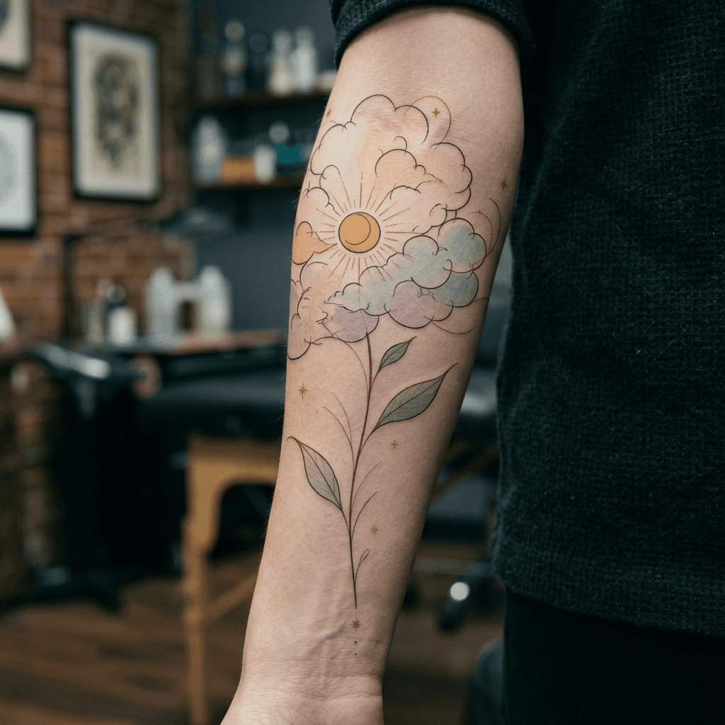 Тату эскиз: Tryon: forearm