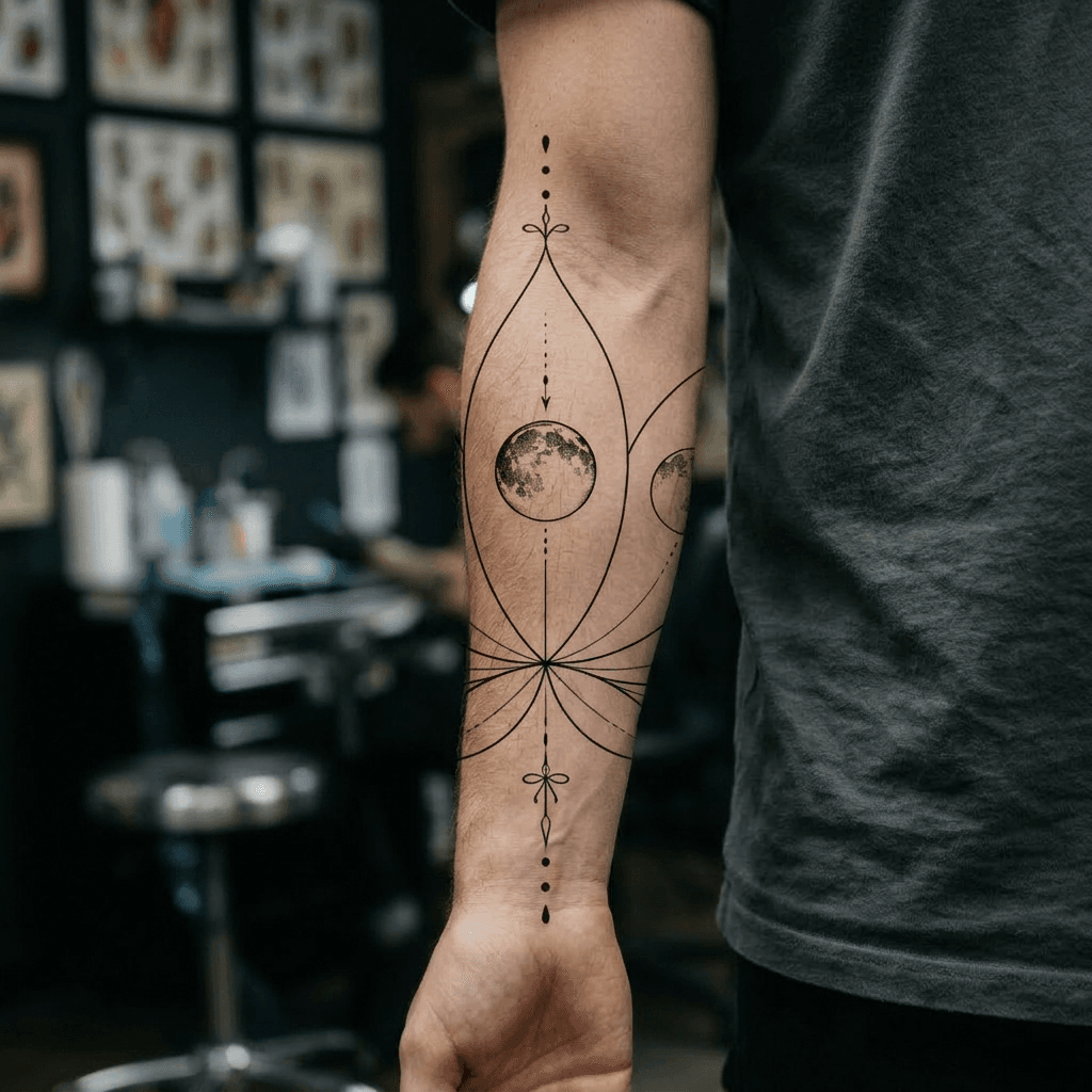 Тату эскиз: Tryon: forearm