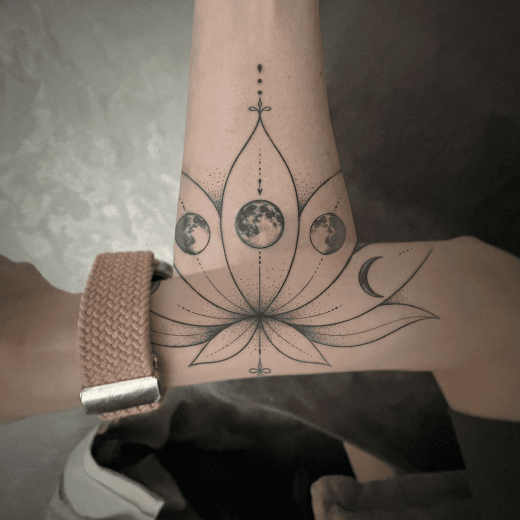 Тату эскиз: Tryon: forearm