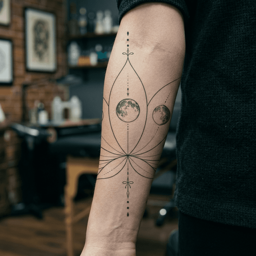 Тату эскиз: Tryon: forearm