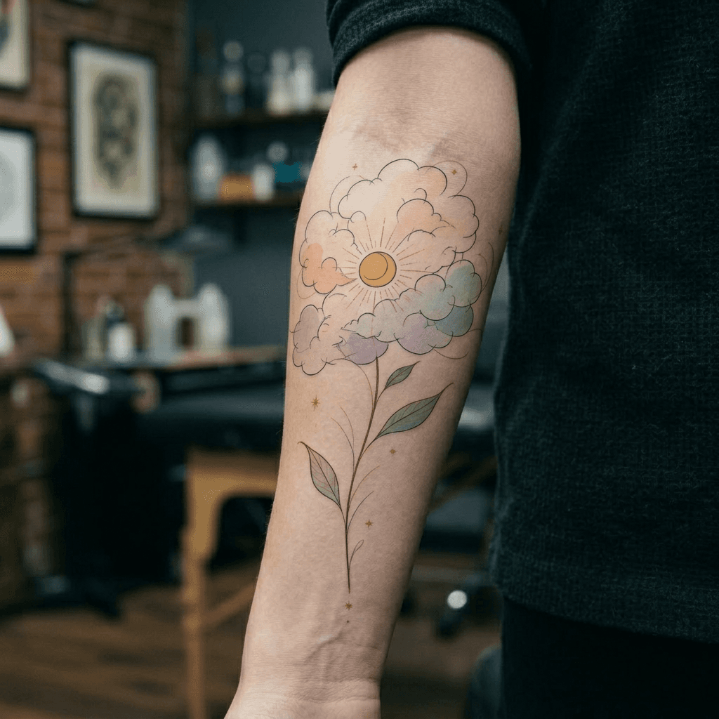 Тату эскиз: Tryon: forearm