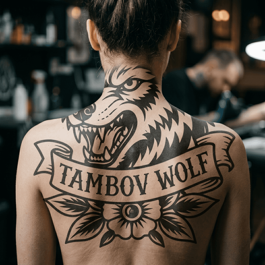 Тату эскиз: Tryon: back
