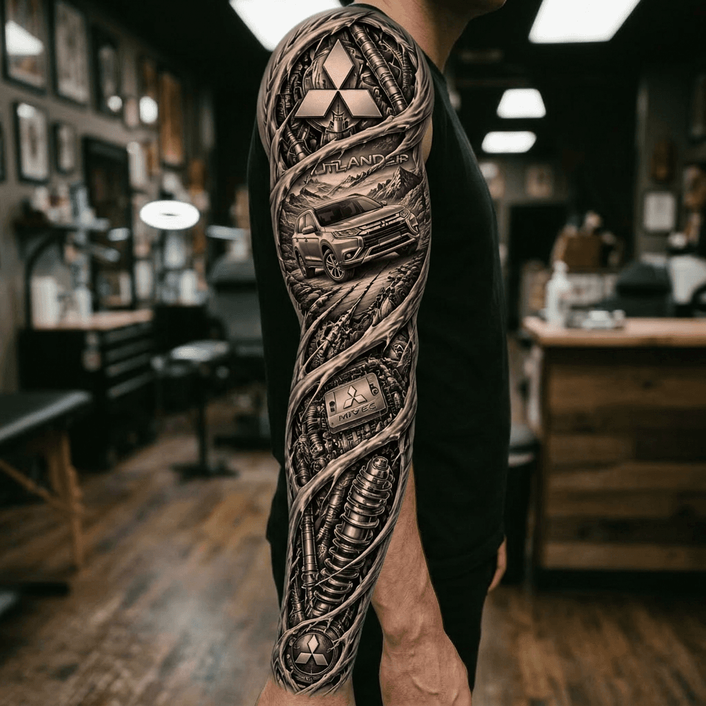 Тату эскиз: Tryon: sleeve