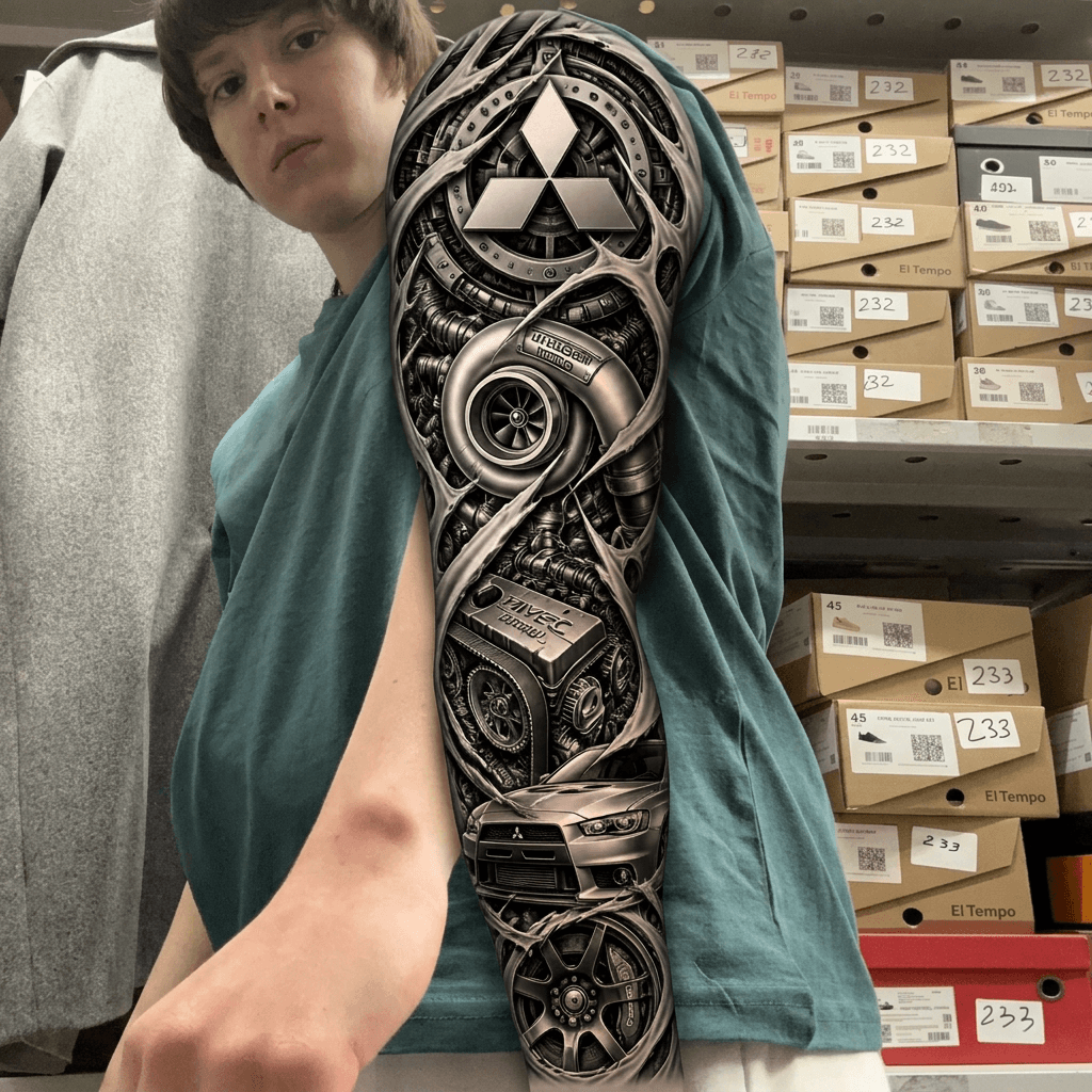 Тату эскиз: Tryon: sleeve