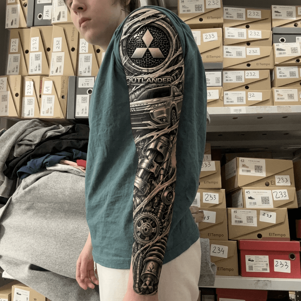 Тату эскиз: Tryon: sleeve