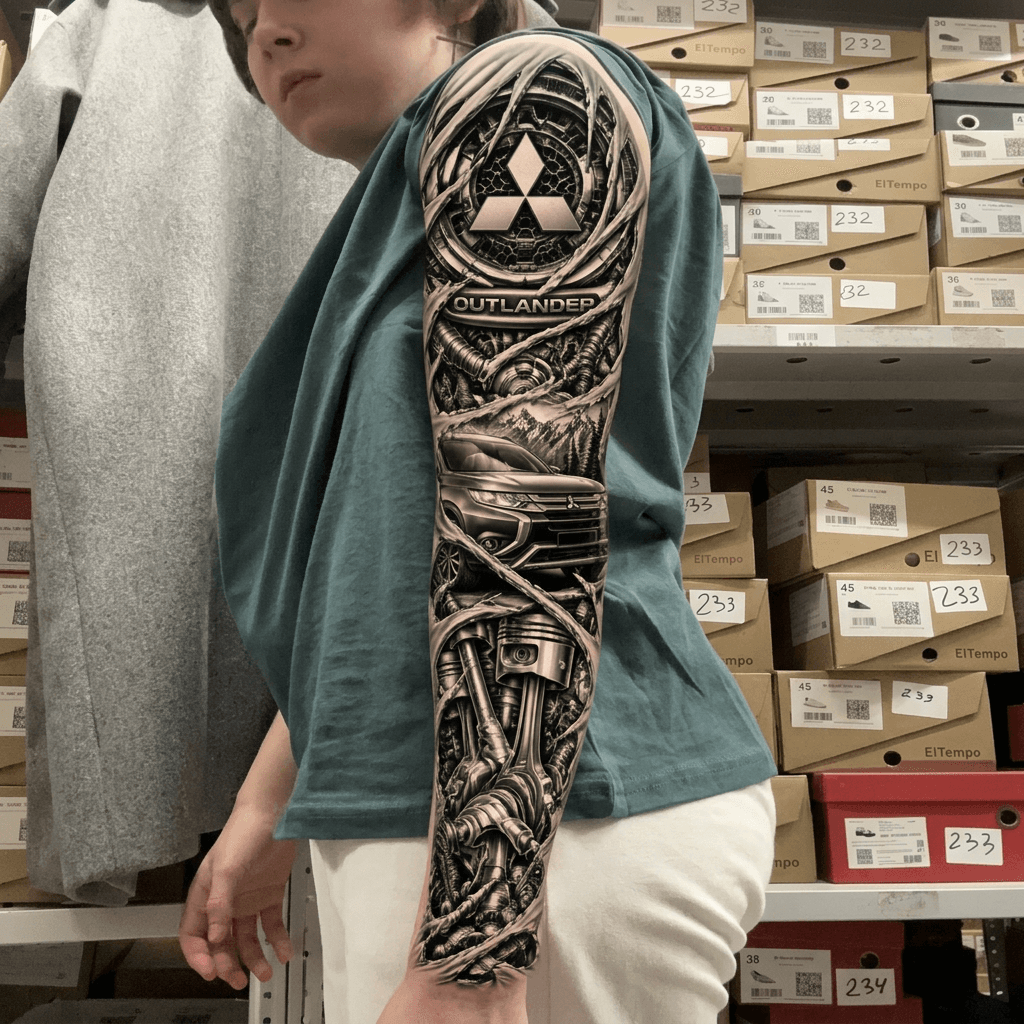 Тату эскиз: Tryon: sleeve