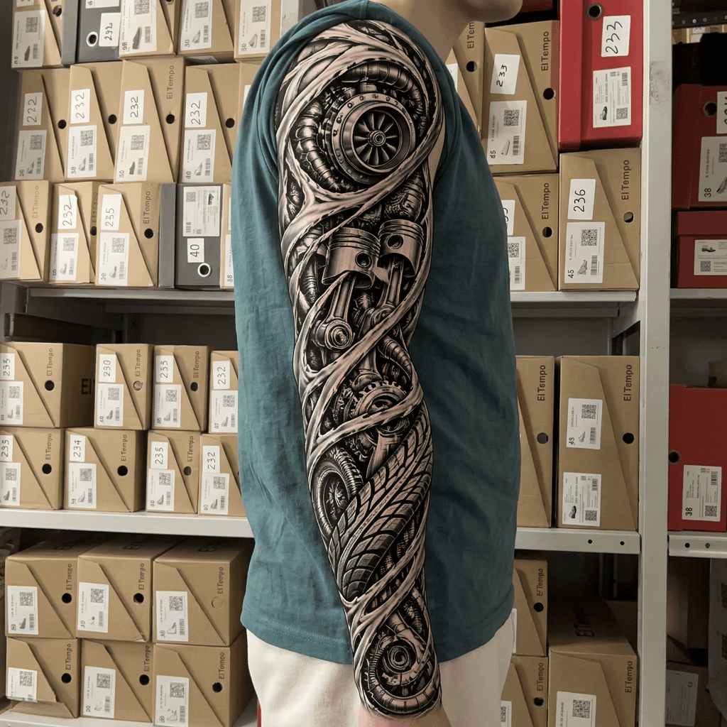 Тату эскиз: Tryon: sleeve