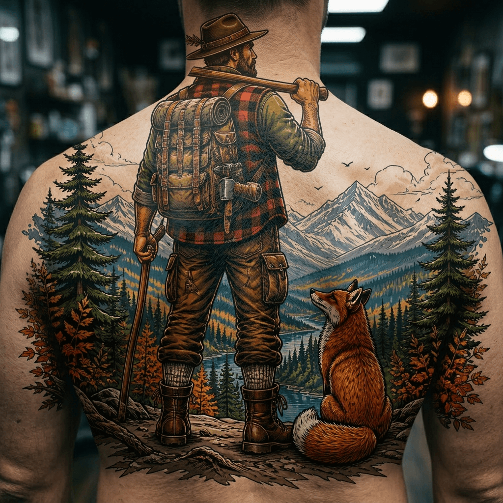 Тату эскиз: Tryon: back