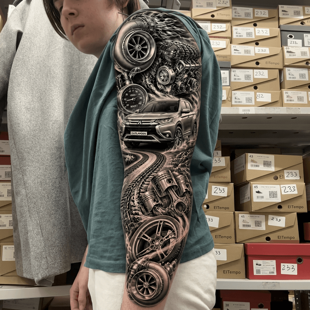 Тату эскиз: Tryon: sleeve