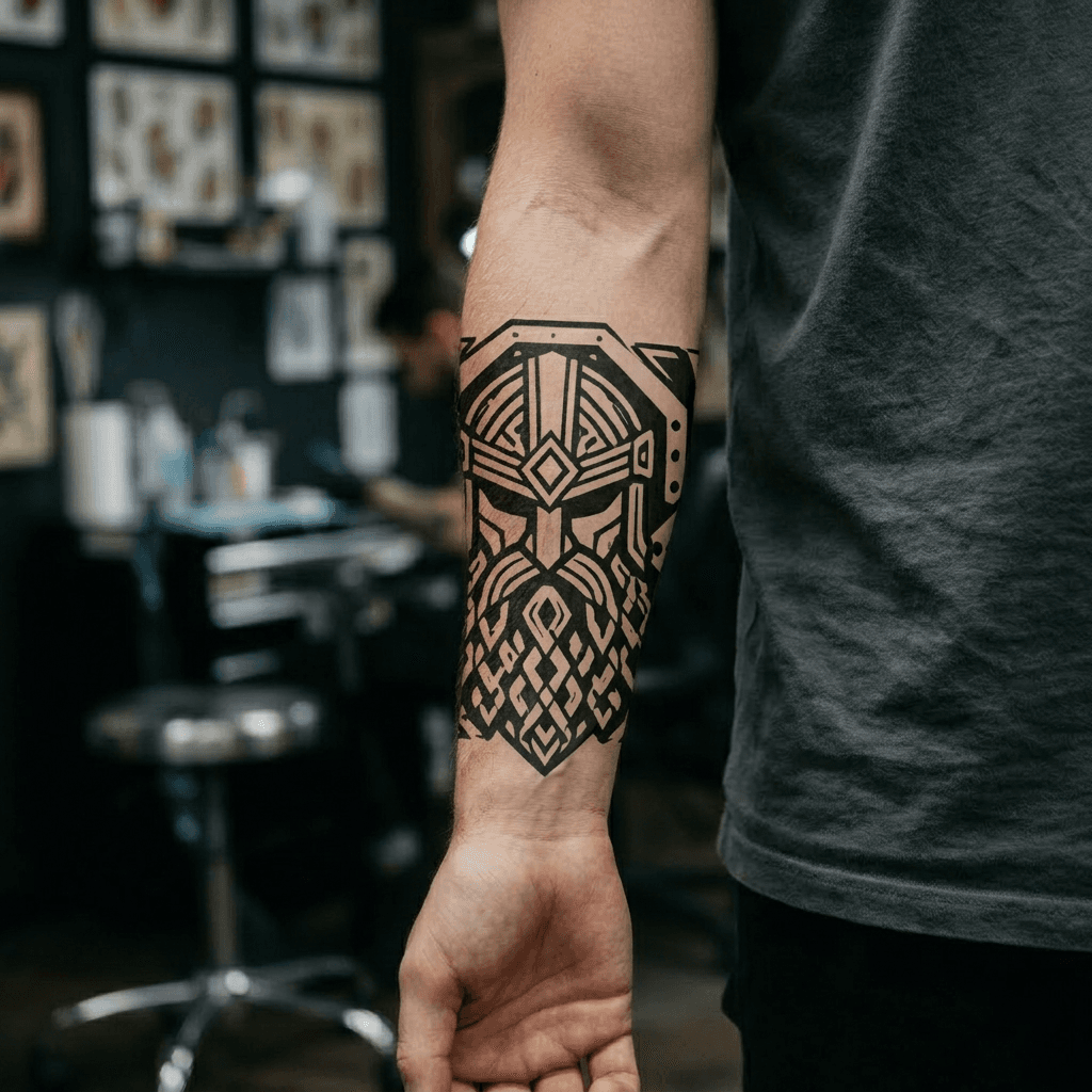 Тату эскиз: Tryon: forearm