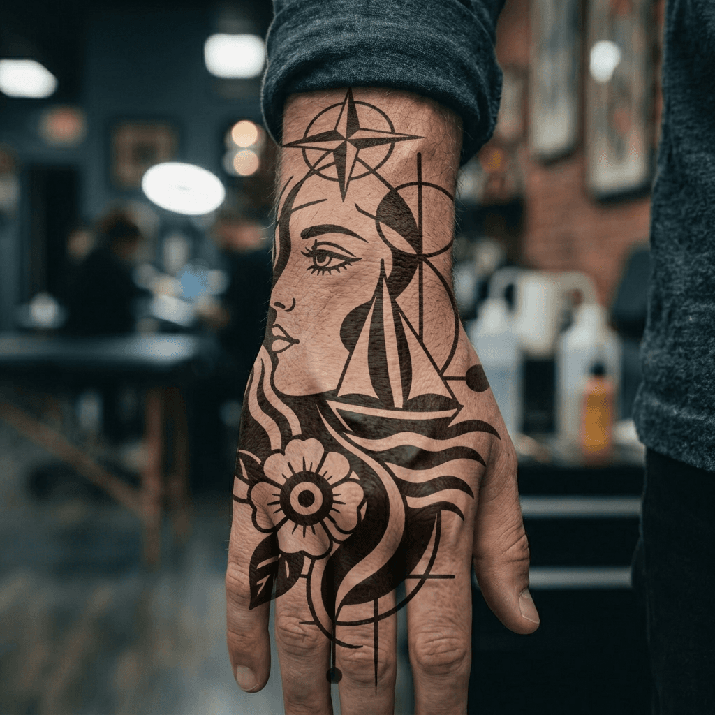 Тату эскиз: Tryon: wrist