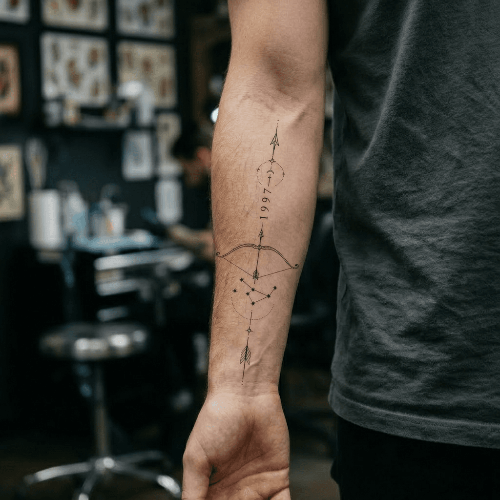 Тату эскиз: Tryon: forearm