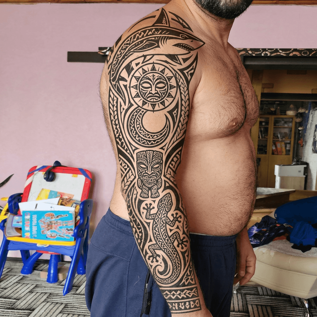 Тату эскиз: Tryon: sleeve