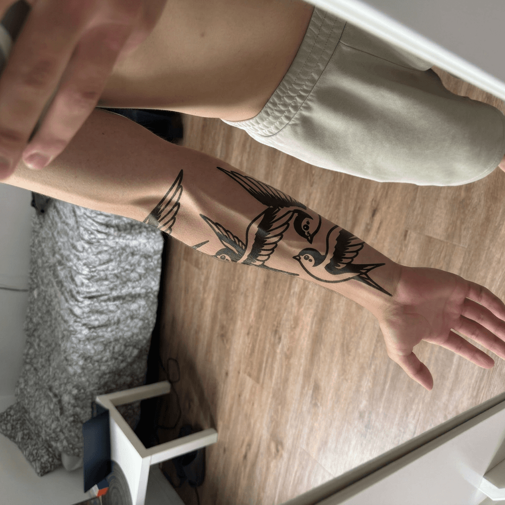 Тату эскиз: Tryon: forearm
