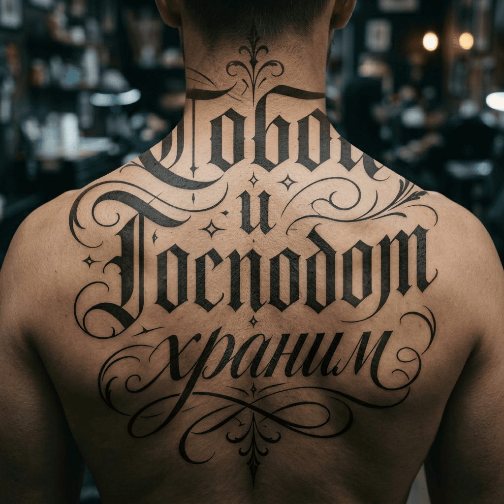 Тату эскиз: Tryon: back