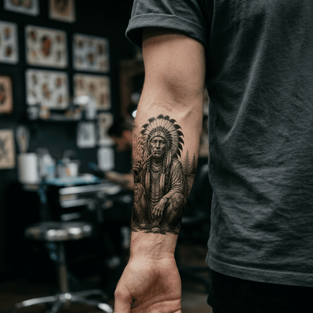 Тату эскиз: Tryon: forearm