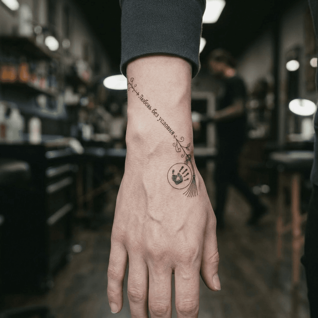 Тату эскиз: Tryon: wrist
