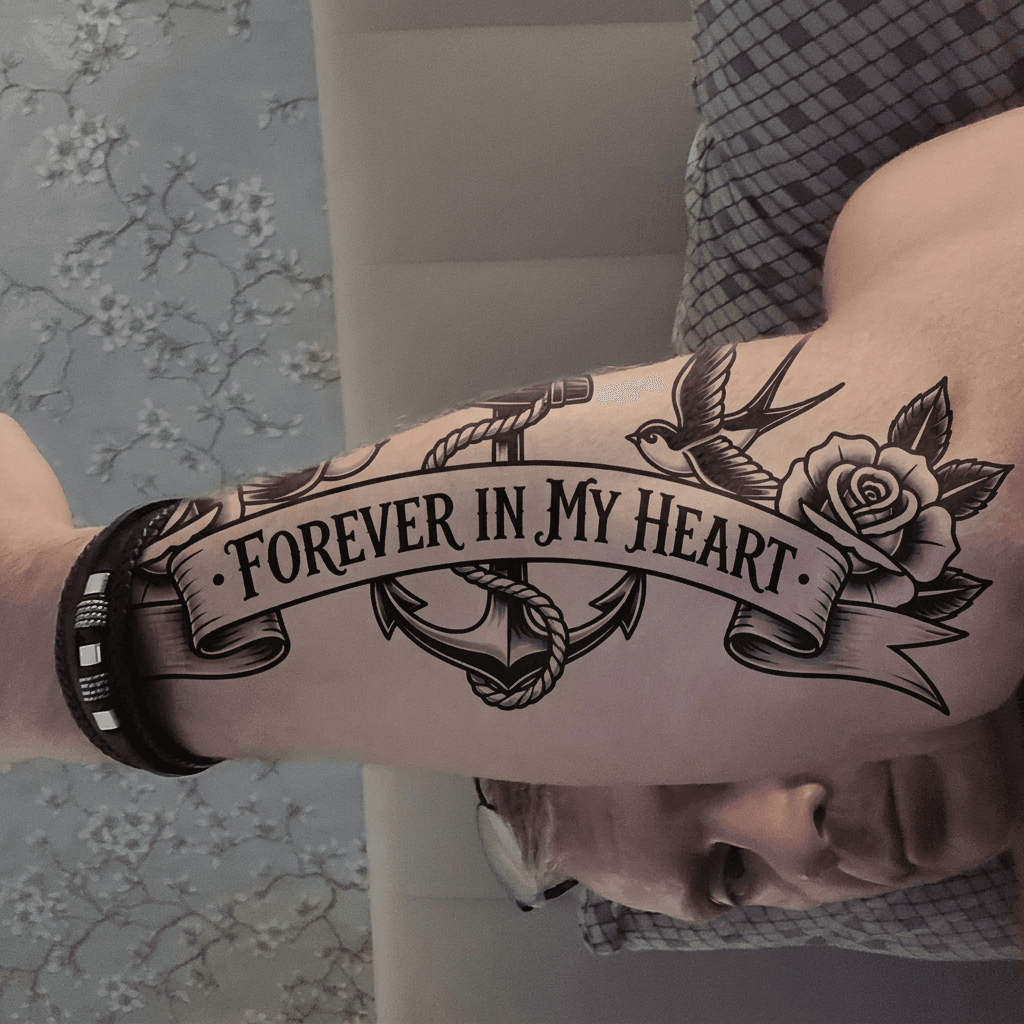 Тату эскиз: Tryon: forearm