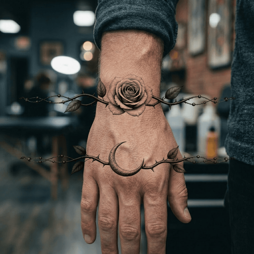Тату эскиз: Tryon: wrist