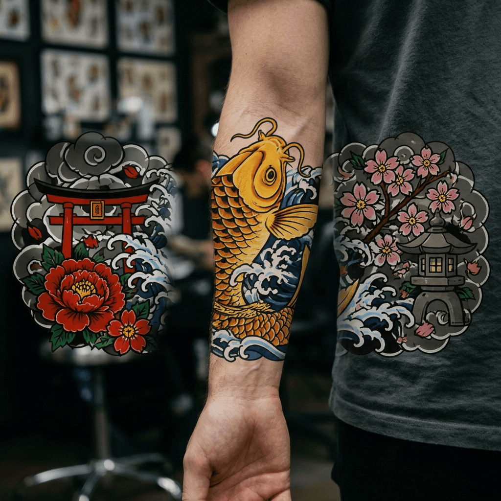 Тату эскиз: Tryon: forearm
