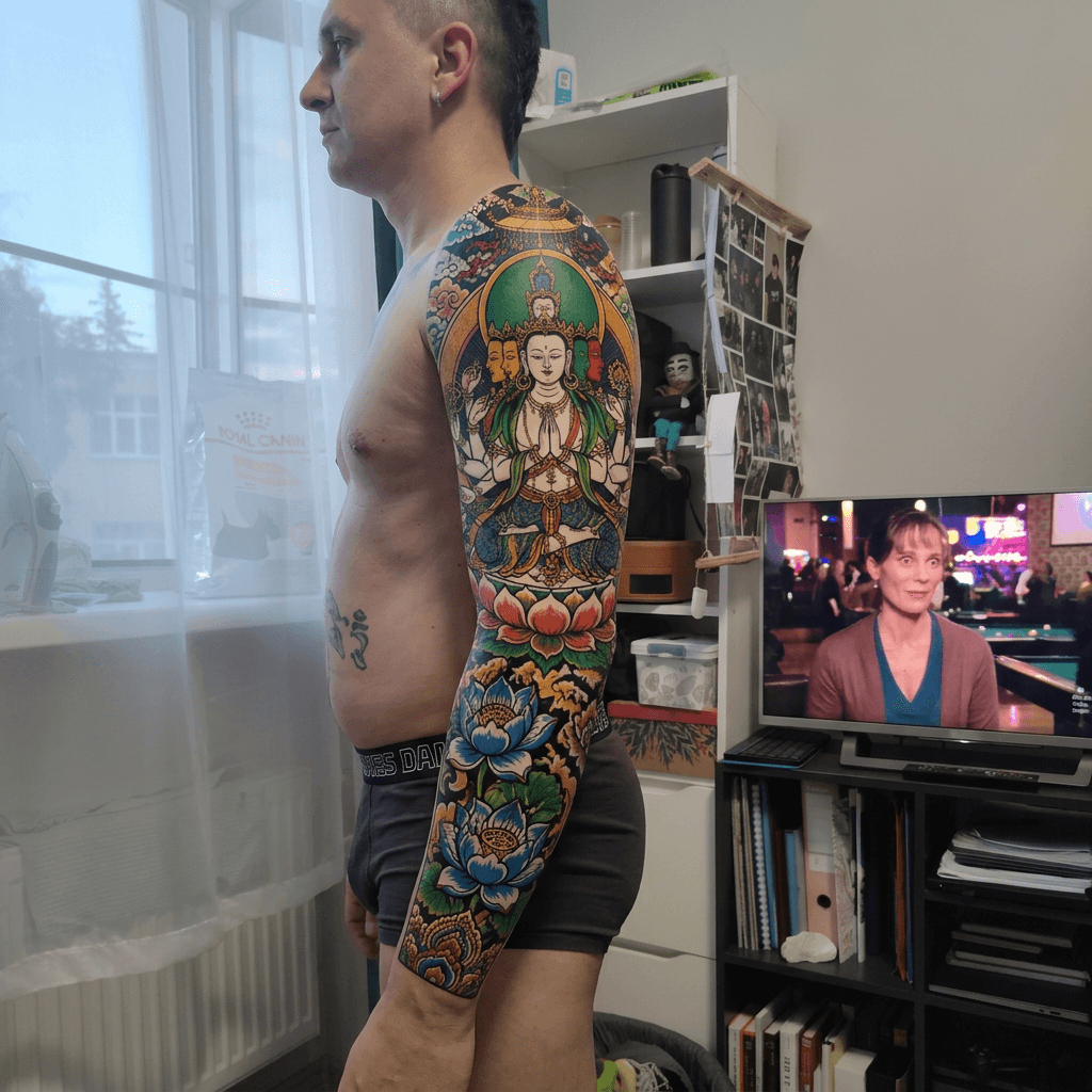 Тату эскиз: Tryon: sleeve