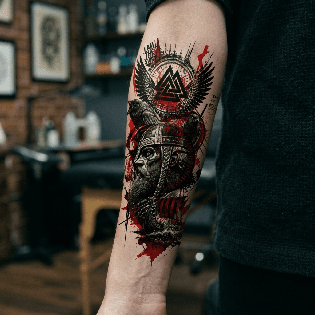Тату эскиз: Tryon: forearm