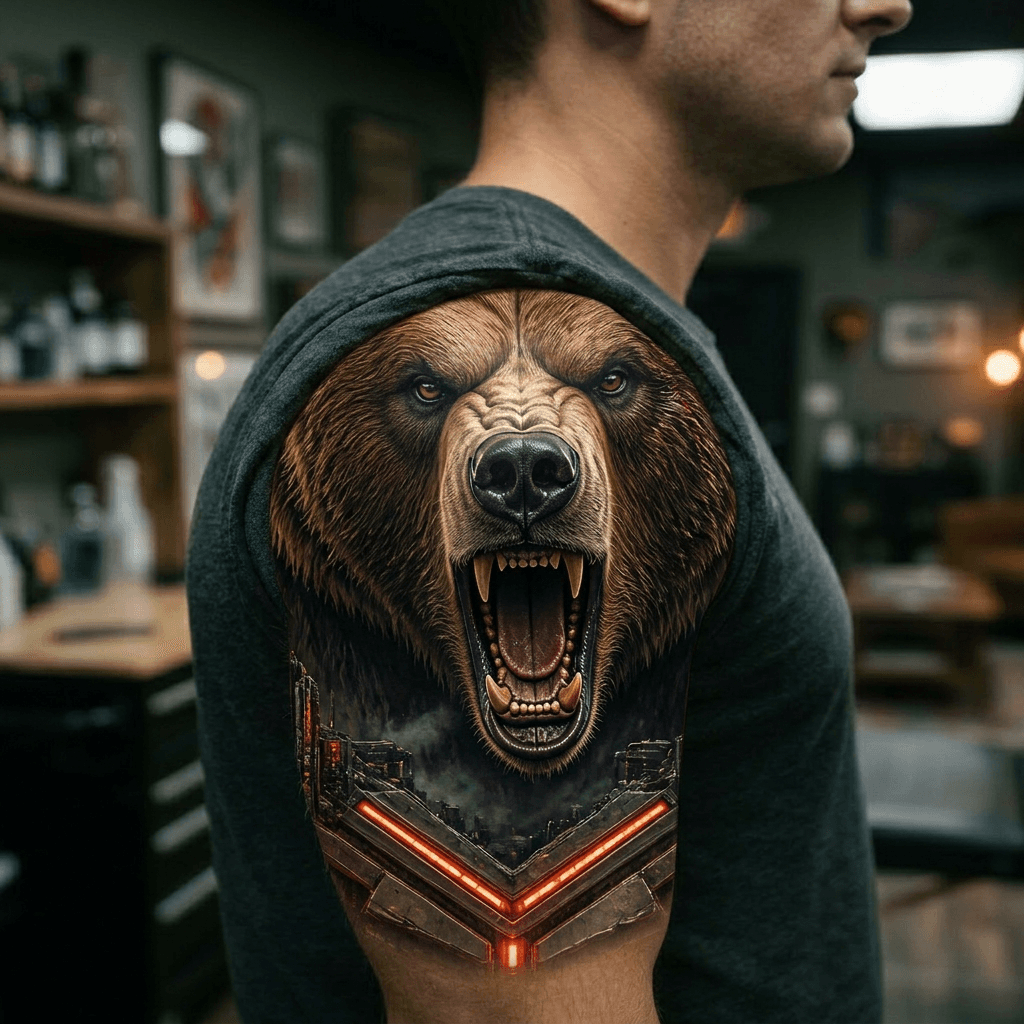 Тату эскиз: Tryon: shoulder