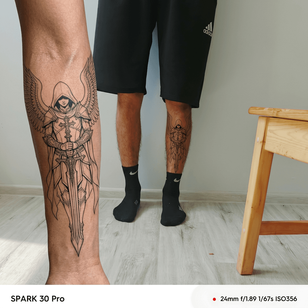Тату эскиз: Tryon: forearm