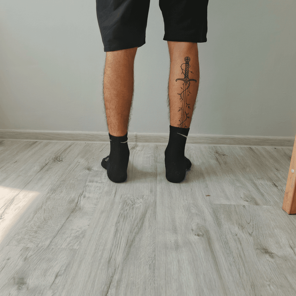 Тату эскиз: Tryon: shin