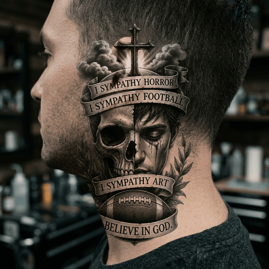 Тату эскиз: Tryon: neck