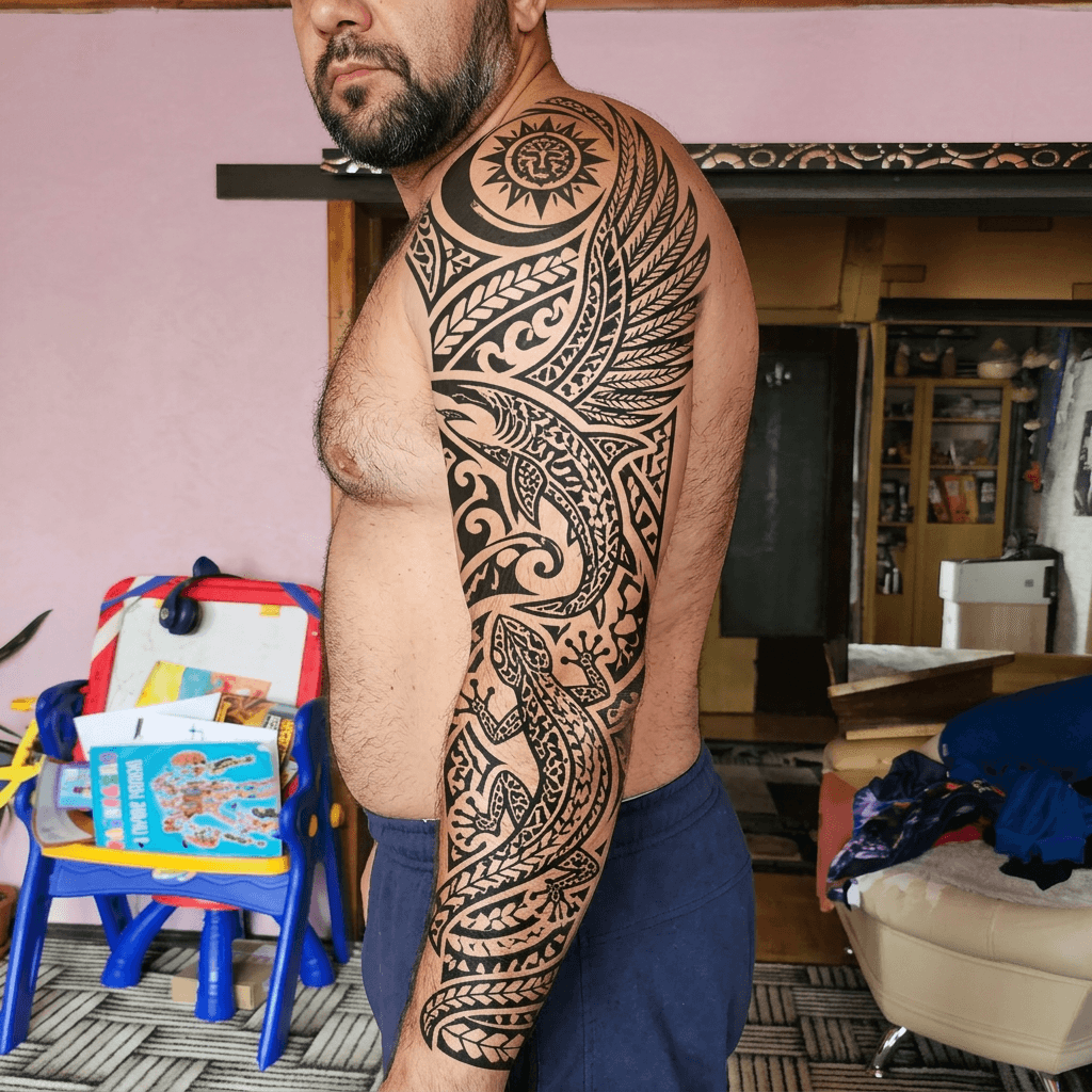 Тату эскиз: Tryon: sleeve