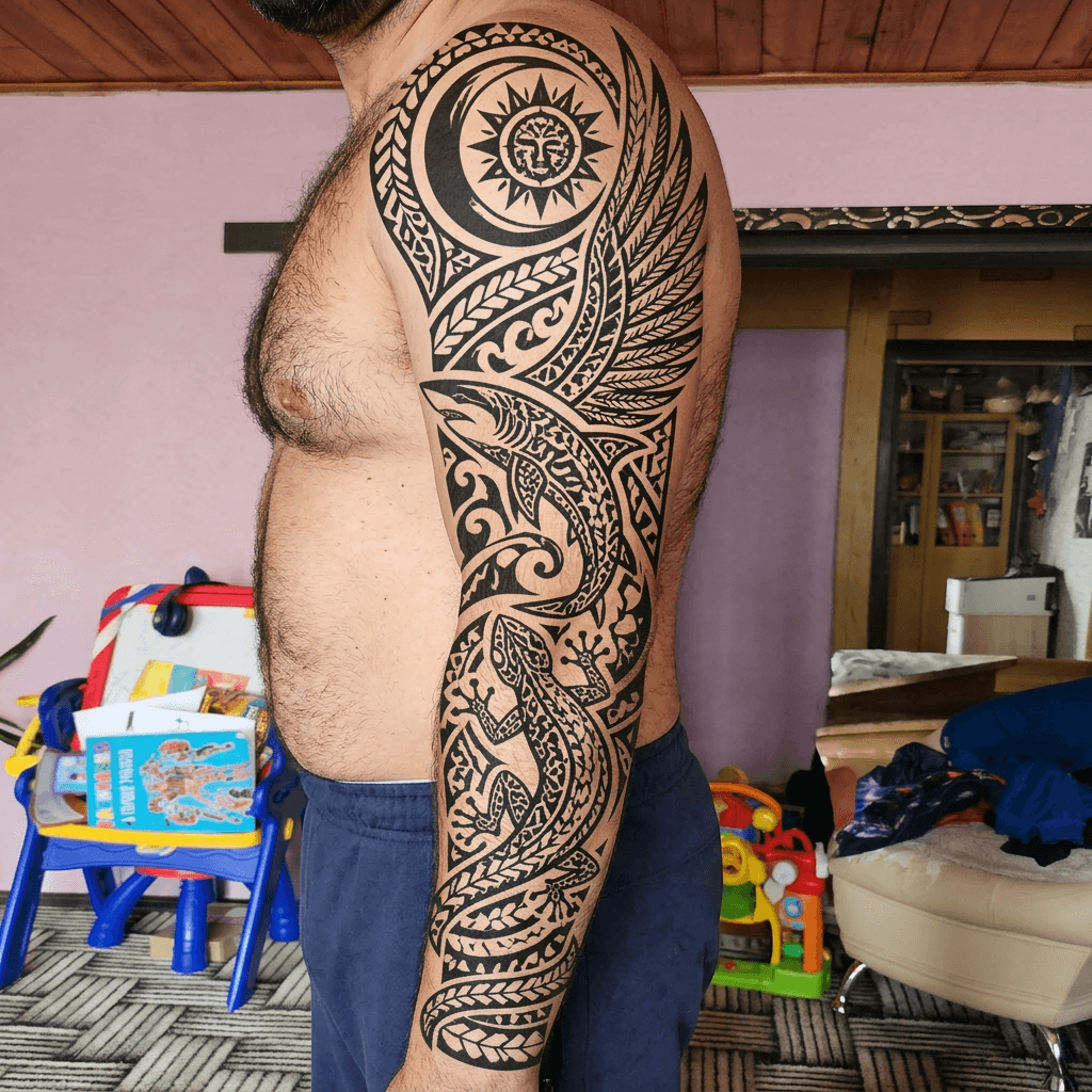 Тату эскиз: Tryon: sleeve