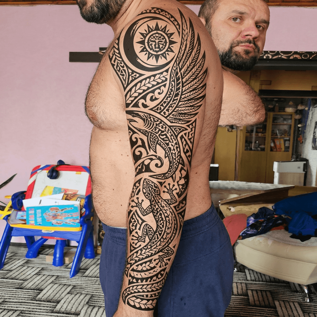 Тату эскиз: Tryon: sleeve