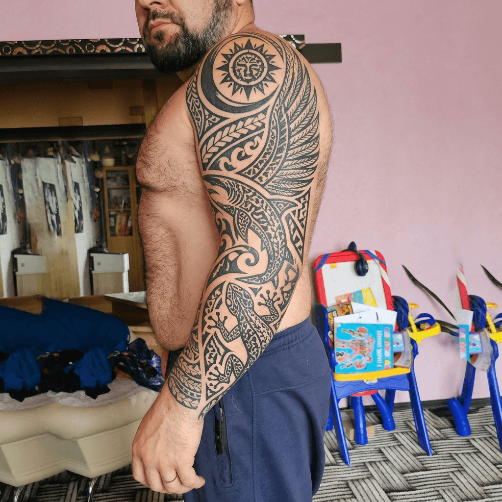 Тату эскиз: Tryon: sleeve