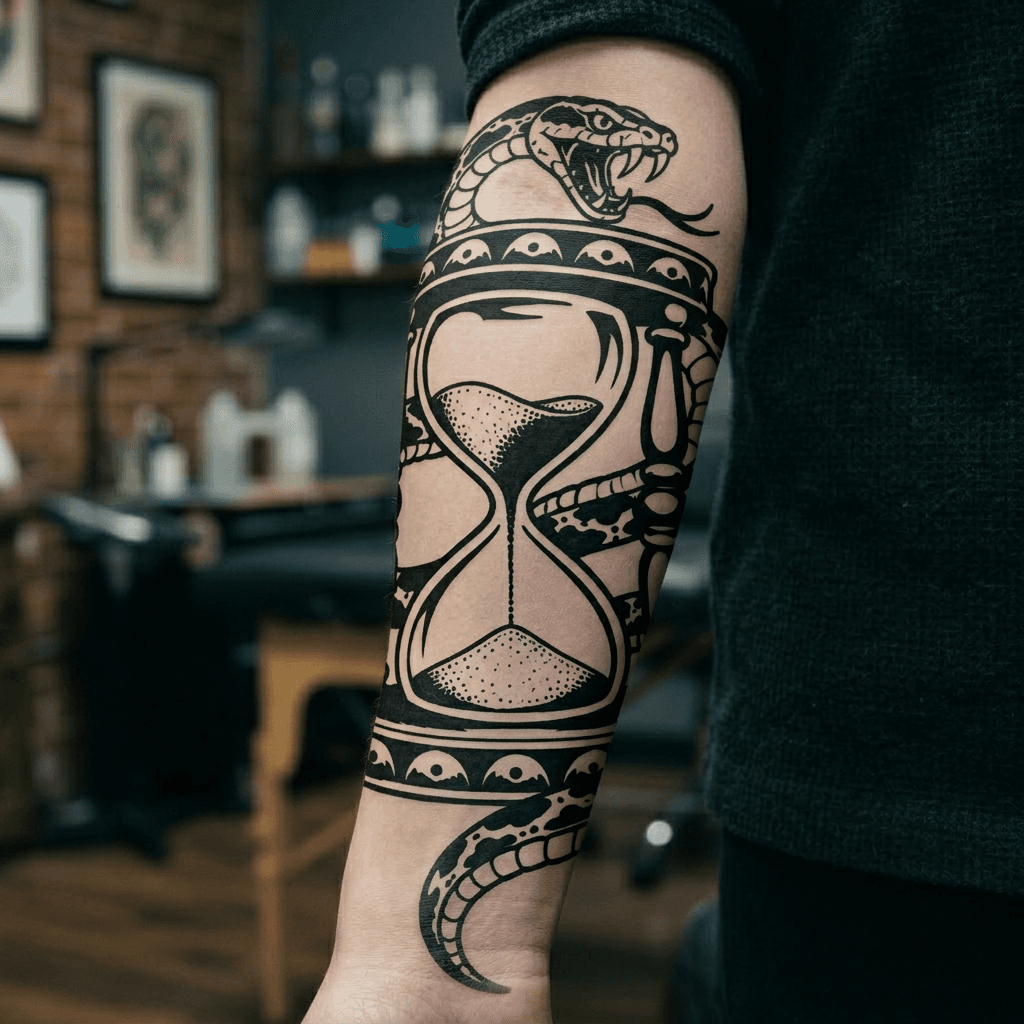 Тату эскиз: Tryon: forearm