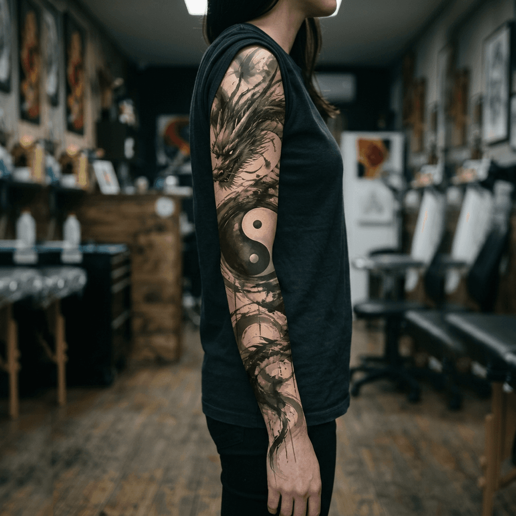 Тату эскиз: Tryon: sleeve